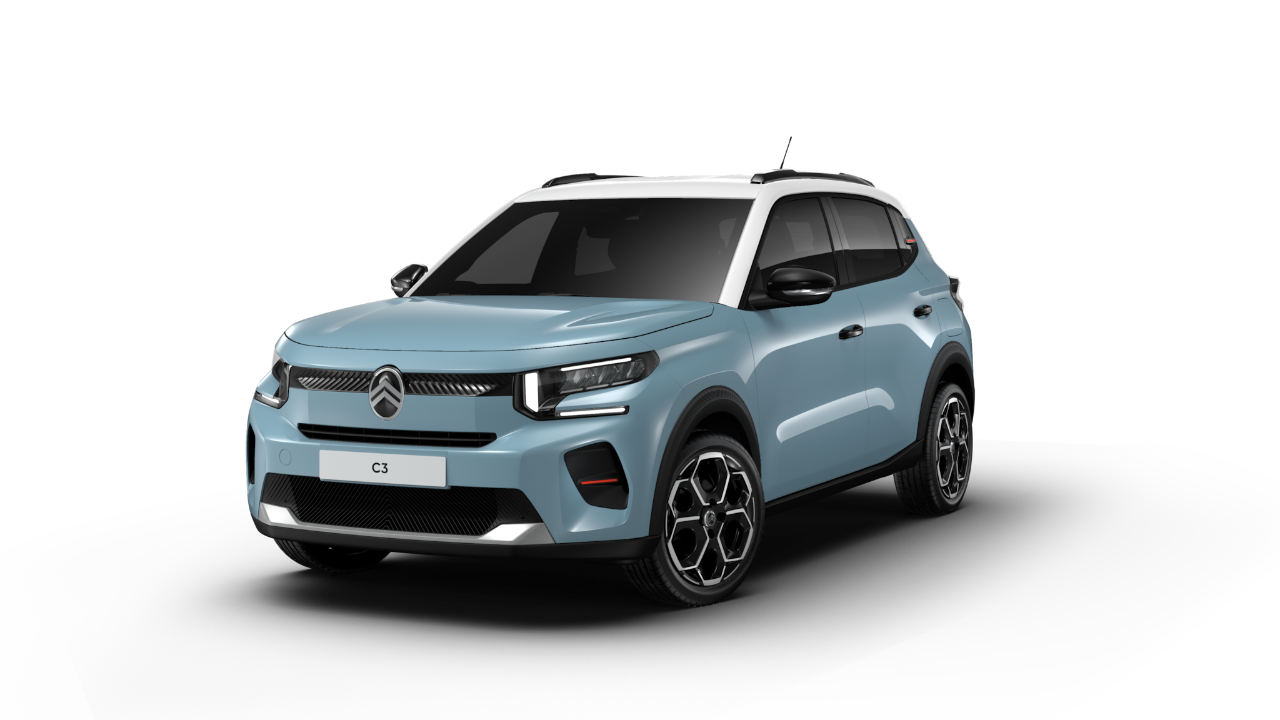 Новий Citroën C3 у комплектації Max блакитного кольору