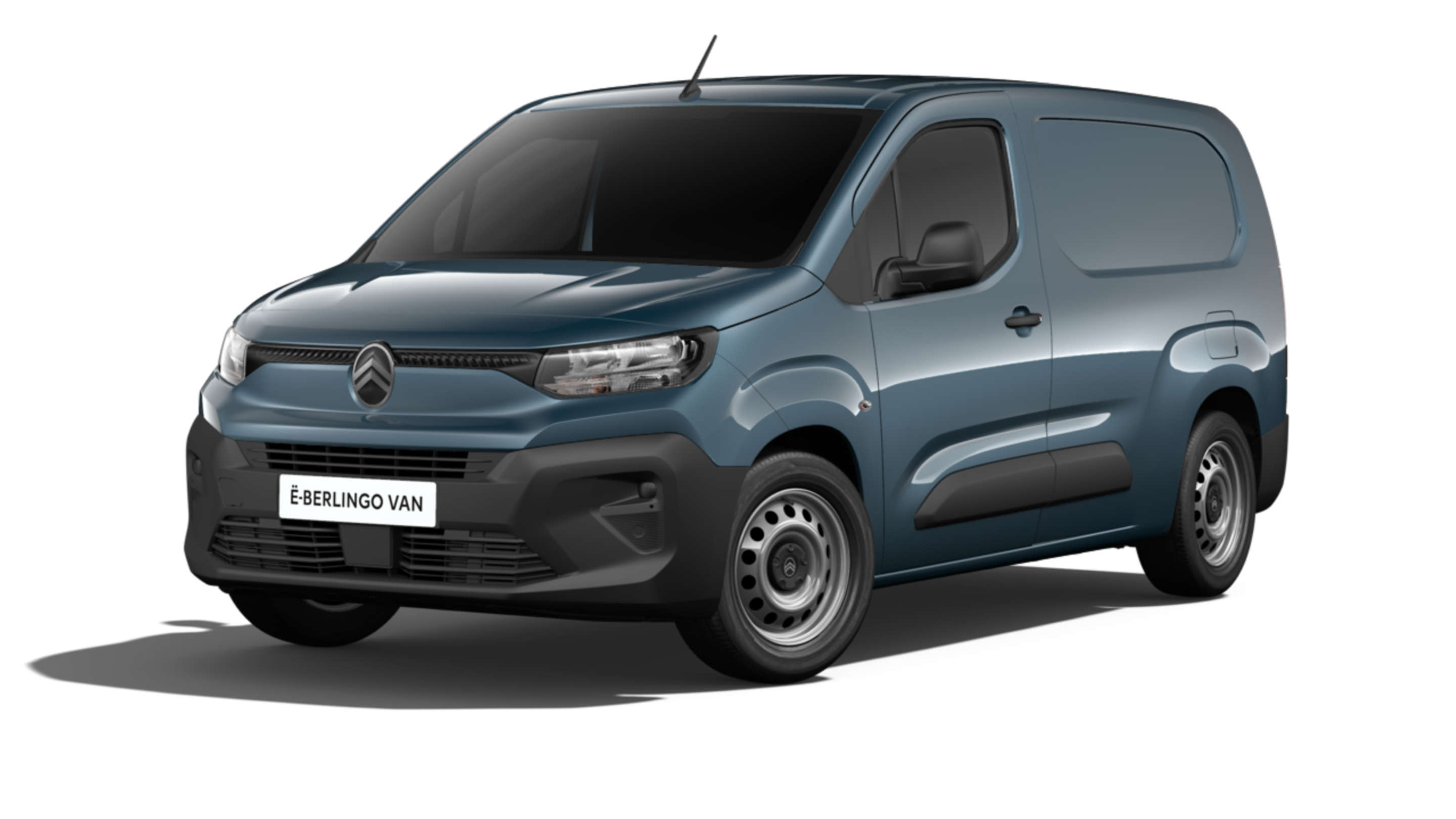 Фургон Citroën ë-Berlingo синього кольору, довжина L2